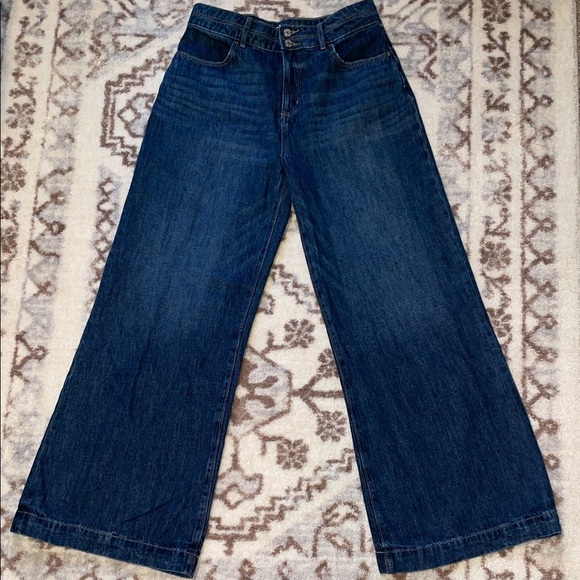 LOFT Denim - LOFT Dark Blue wide leg Jeans